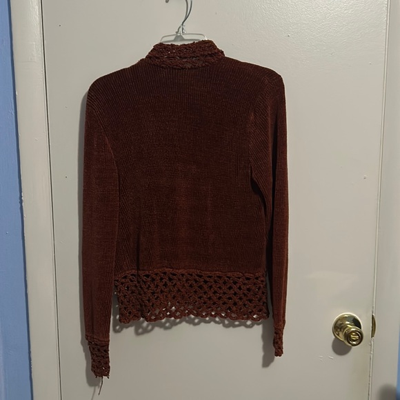 Outfit JPR Brown Button Up Knitted Bottom and Collered M Cardigan - Picture 2 of 10